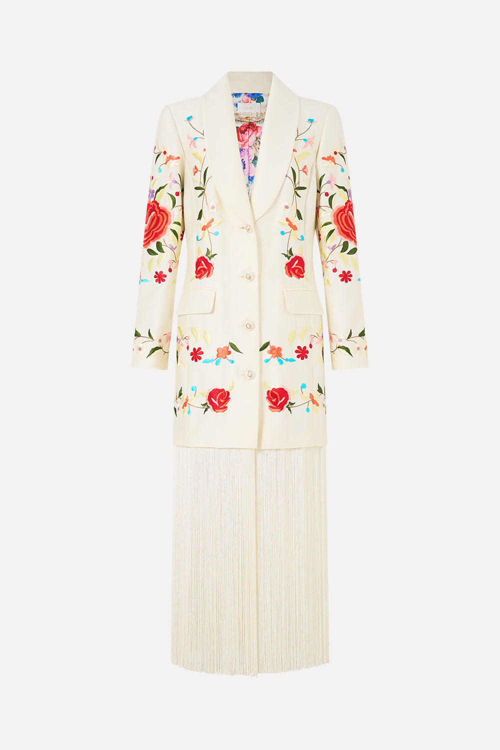 The CAMILLA T SHAPE LONG KAFTAN LIVIN LA VIDA ROSA in our LIVIN LA VIDA ROSA print.
