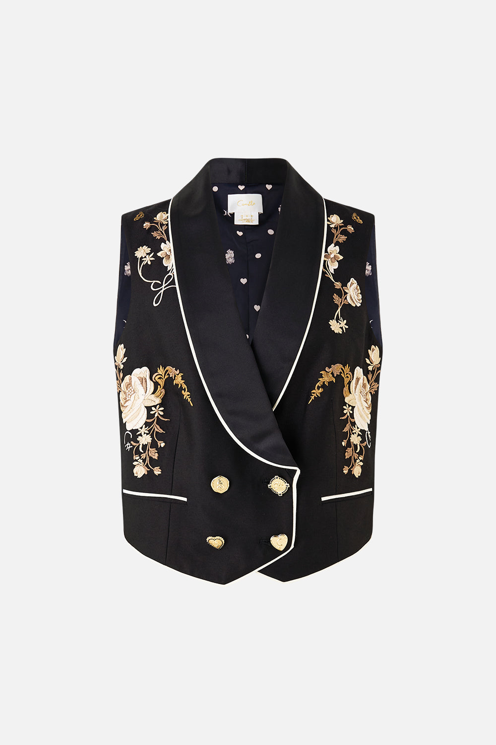 The CAMILLA BLOUSON SLEEVE LAYER THE SAPPHIRE SERPENT in our  print.