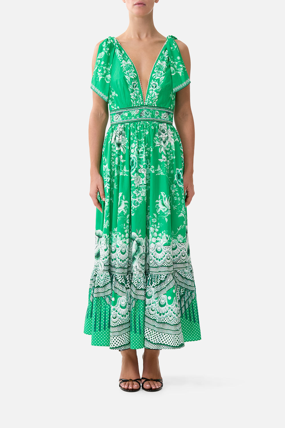 The CAMILLA RING HEADBAND FLAMENCO EUPHORIA in our FLAMENCO EUPHORIA print.