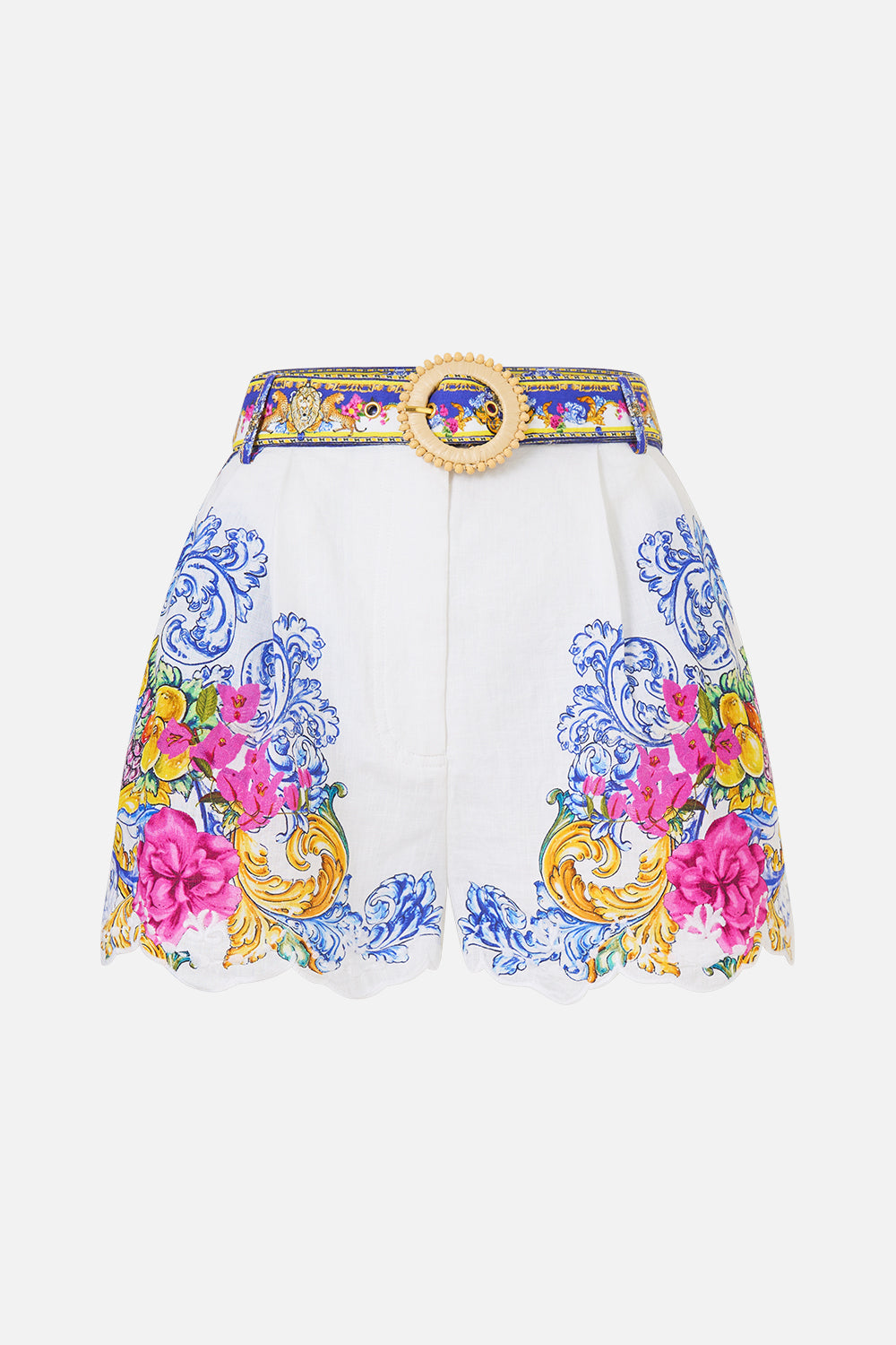 The CAMILLA TIERED SHORT DRESS WITH SHOULDER TIES BARCELONA BEB√â in our  print.