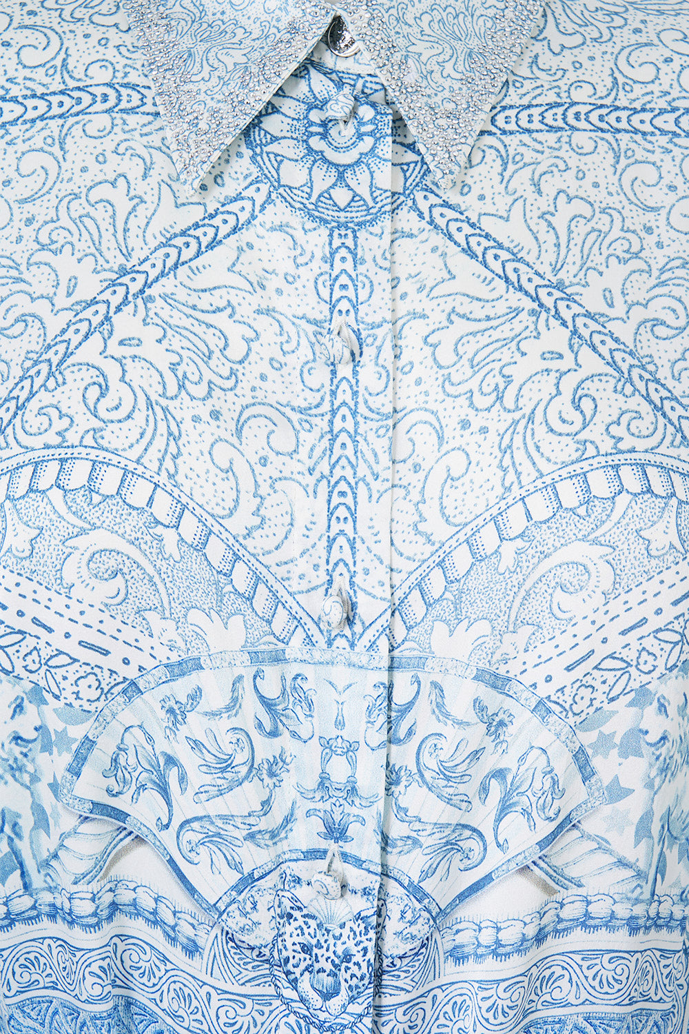The CAMILLA LOUNGE PANT WITH ELASTIC WAIST FLAMENCO FOLKLORE in our  print.