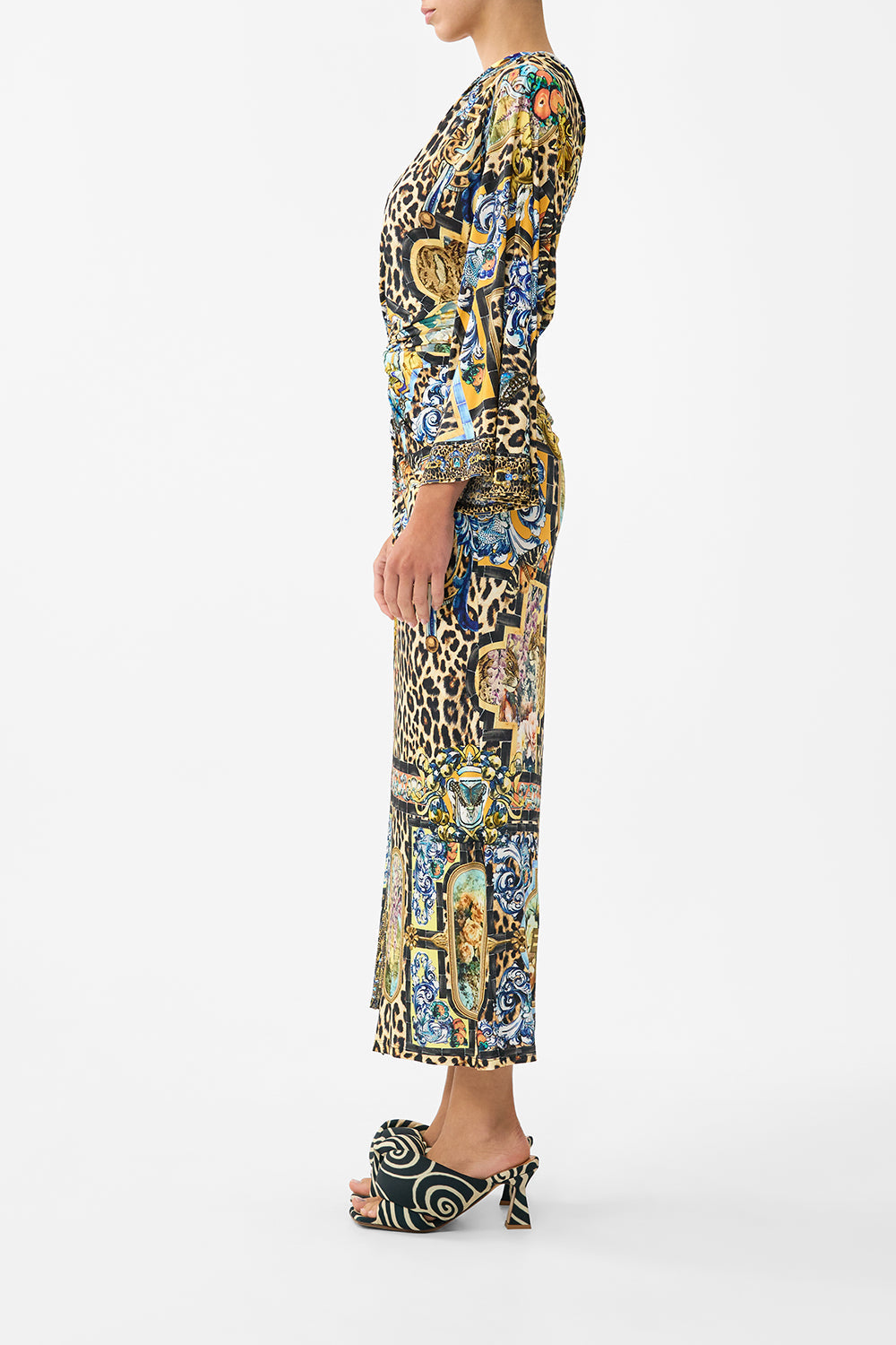The CAMILLA BAT SLEEVE DRESS BALEARIC BEBÉ in our  print.