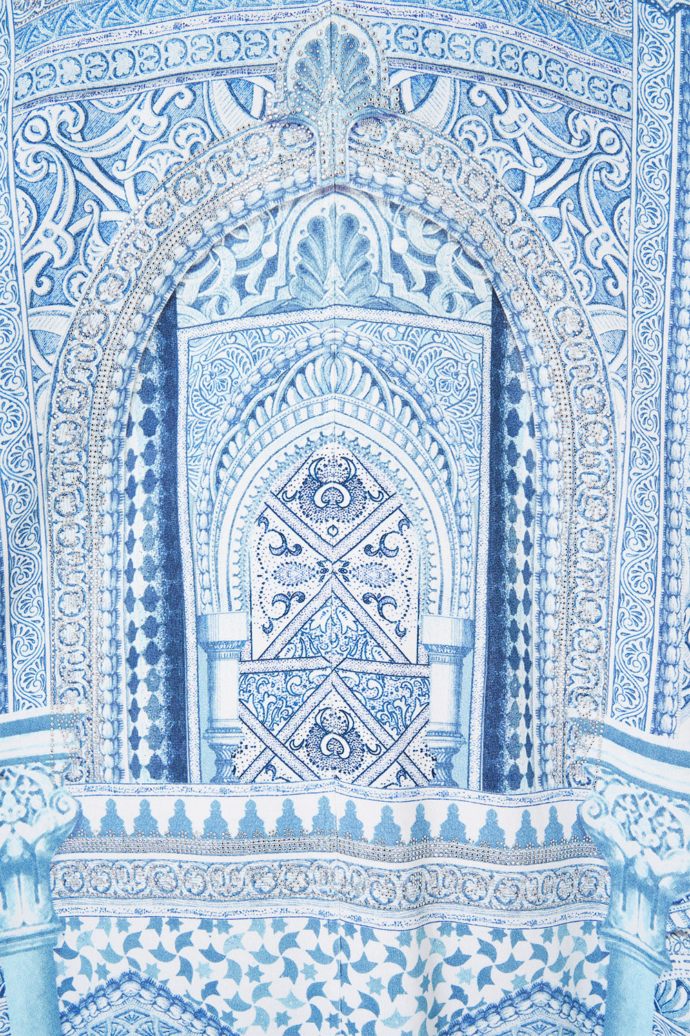 The CAMILLA LAYERED MINI SARONG WITH ROSETTE TIE FRONT OLÉ OLÉ in our  print.