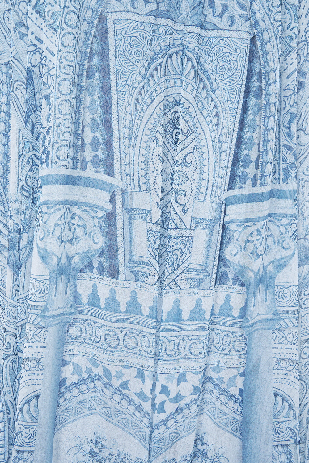 The CAMILLA JENNA BELTED MINI DRESS DENIM in our  print.