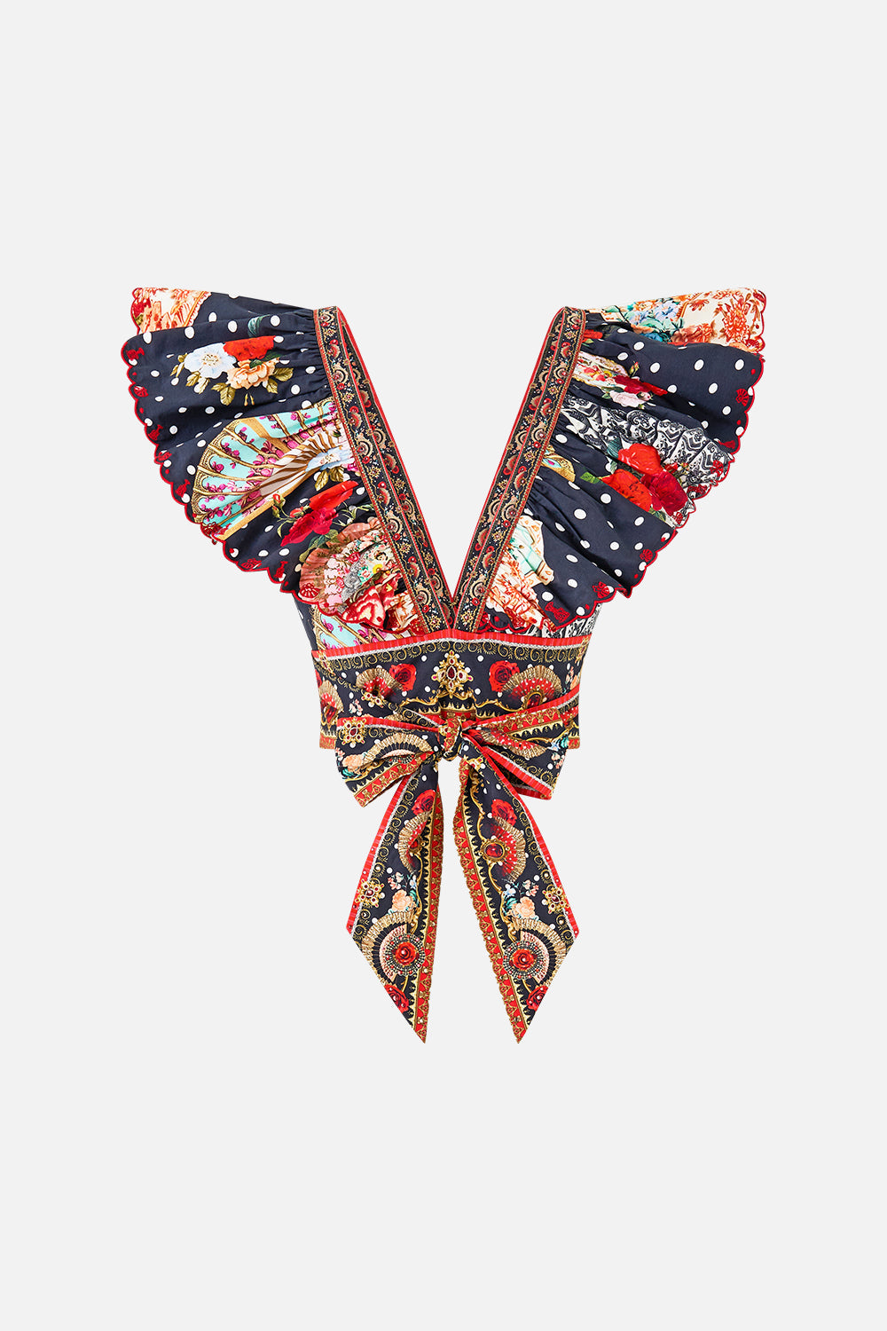 RUFFLE WRAP TOP DAUGHTERS OF DUENDE