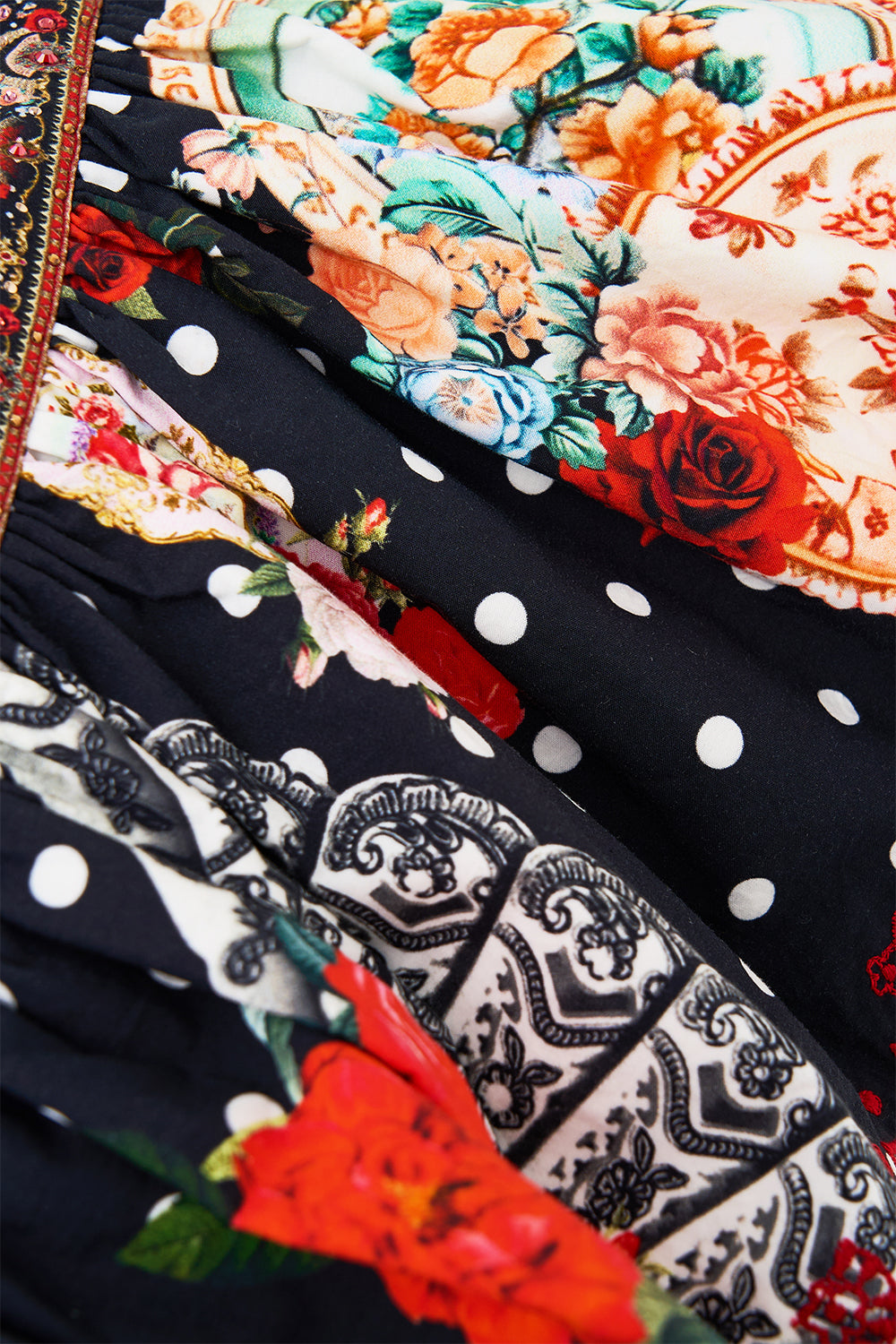 The CAMILLA ROUND NECK KAFTAN LIFT THE VEIL in our  print.