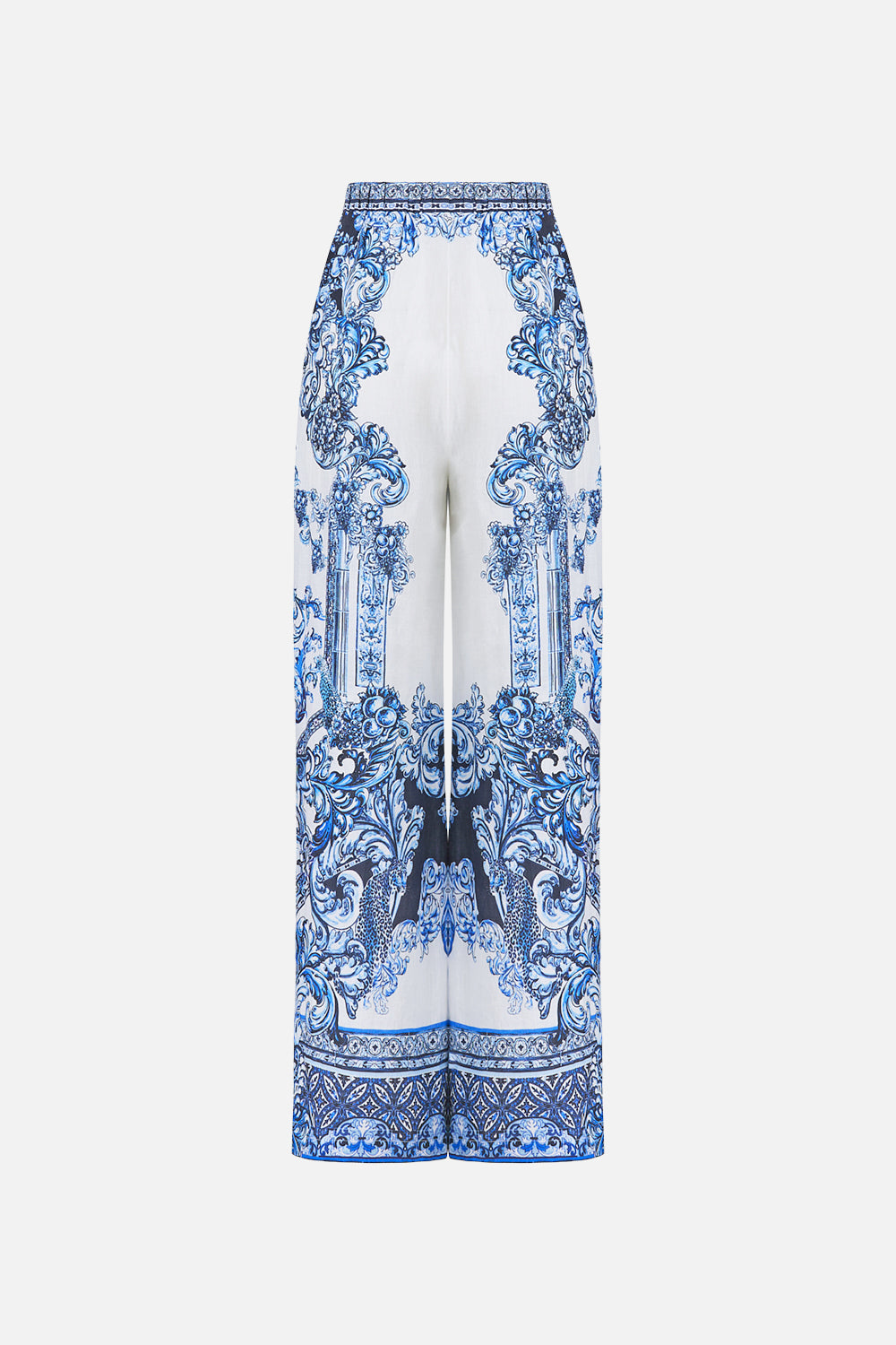 The CAMILLA STEPPED HEM SHIRT I LEFT MY HEART IN GRANADA in our  print.