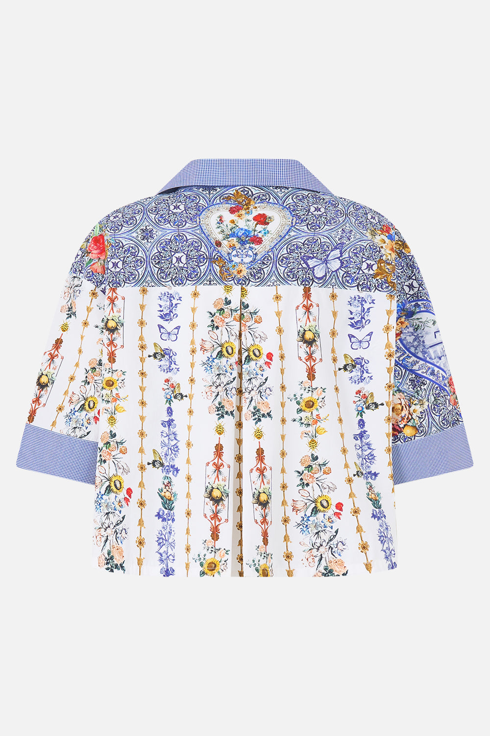 The CAMILLA DOUBLE FRILL SLEEVE MINI DRESS MILLA IN SEVILLA in our  print.