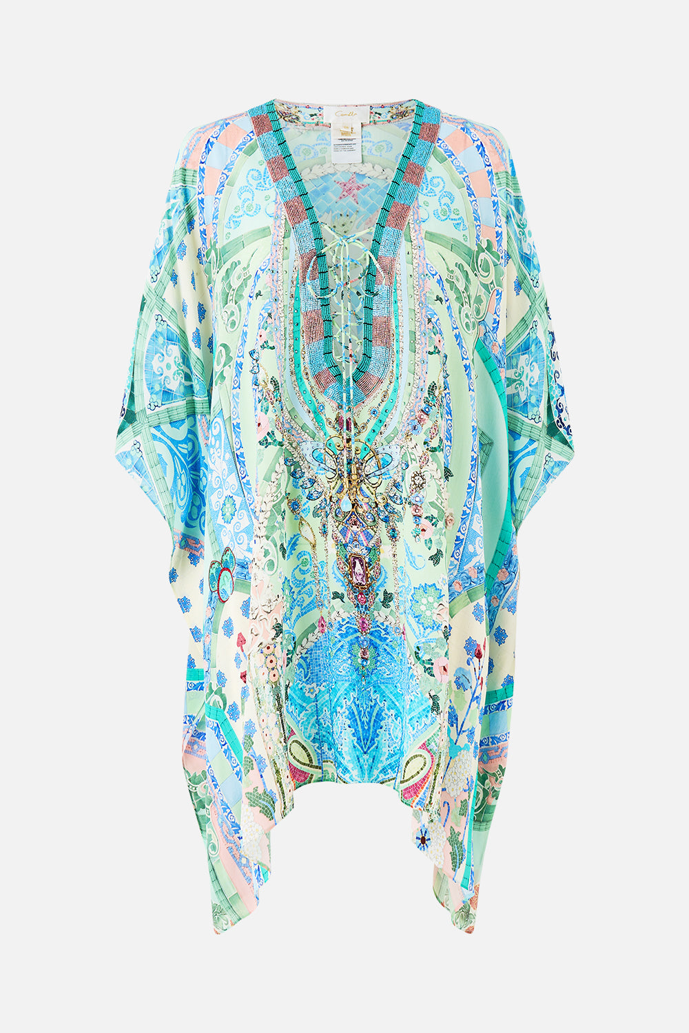 SHORT LACE UP KAFTAN MIDSUMMER MOSAICS