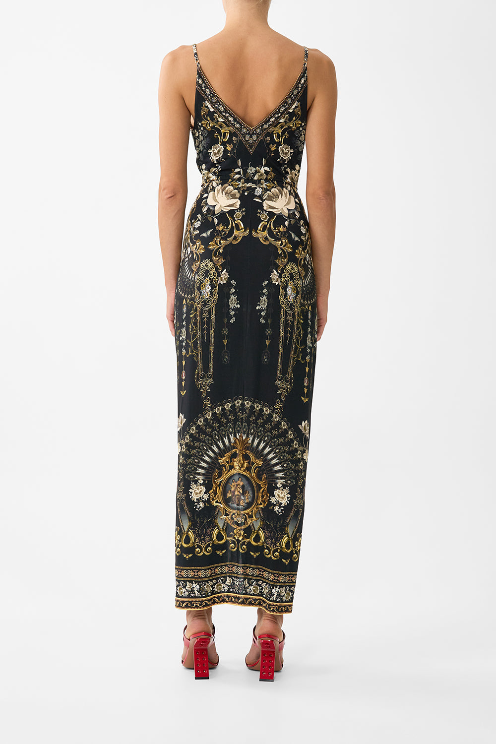 STRAPPY DRESS WITH TWIST FRONT FLAMENCO FOLKLORE