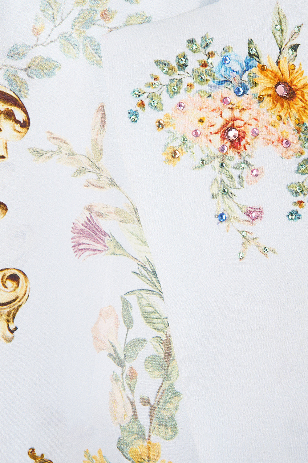 The CAMILLA SILK CHIFFON SHRUG MEET ME IN MALLORCA in our  print.