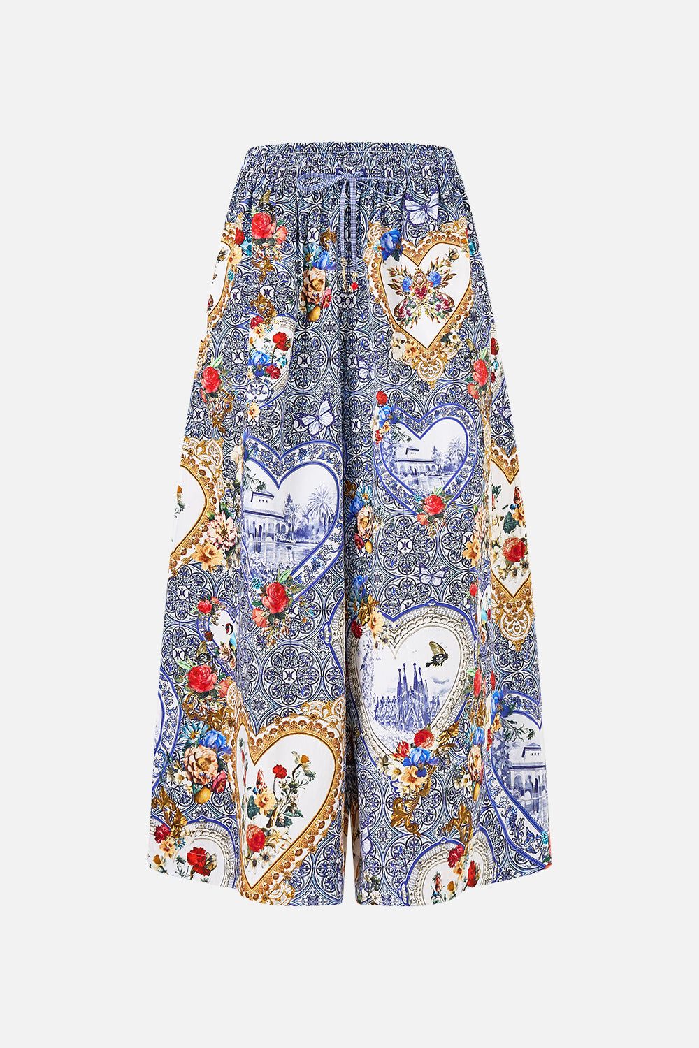 WIDE LEG ELASTIC WAIST PANT THE POTTERY PARLOUR