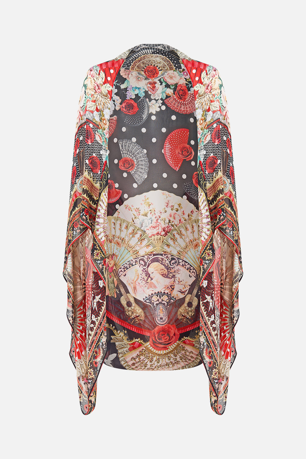 The CAMILLA ROUND NECK KAFTAN SACRAMENTE in our  print.