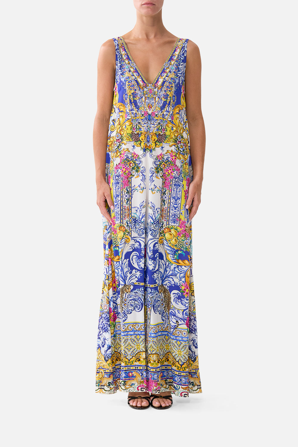 V NECK FLARED JUMPSUIT ESPAÑA NIRVANA