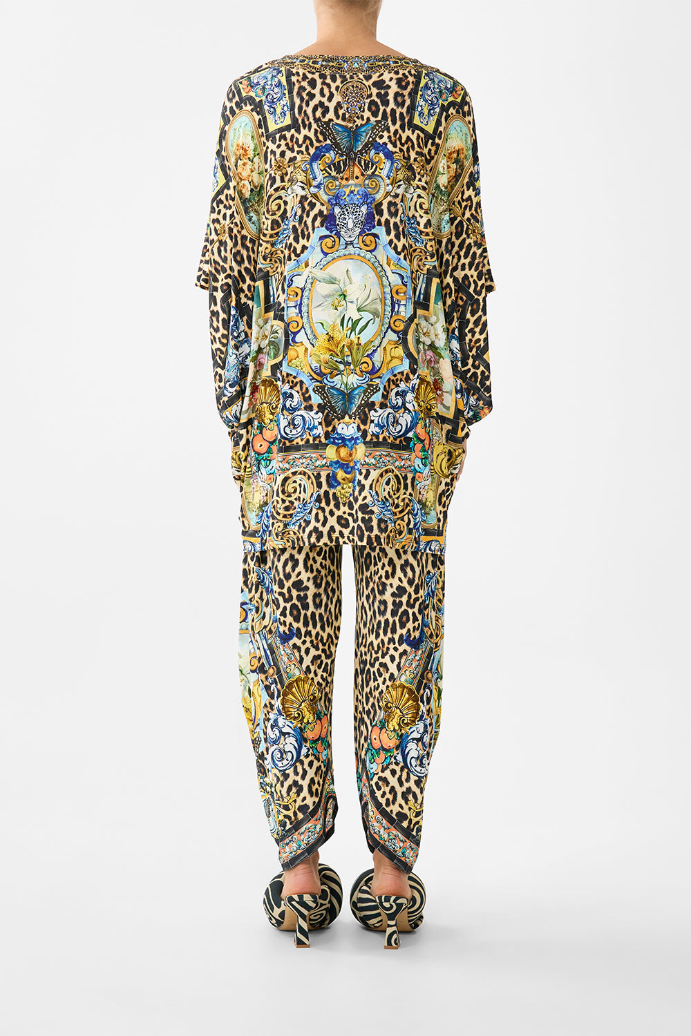 The CAMILLA BACK DETAIL JERSEY DRESS MUSEUM MEMOIRS in our  print.