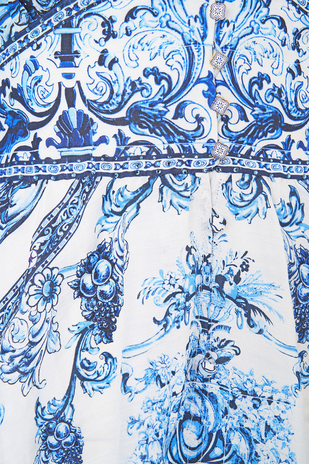 The CAMILLA LAYER WITH CENTRE BACK PANEL HOWDY GAUDI in our  print.