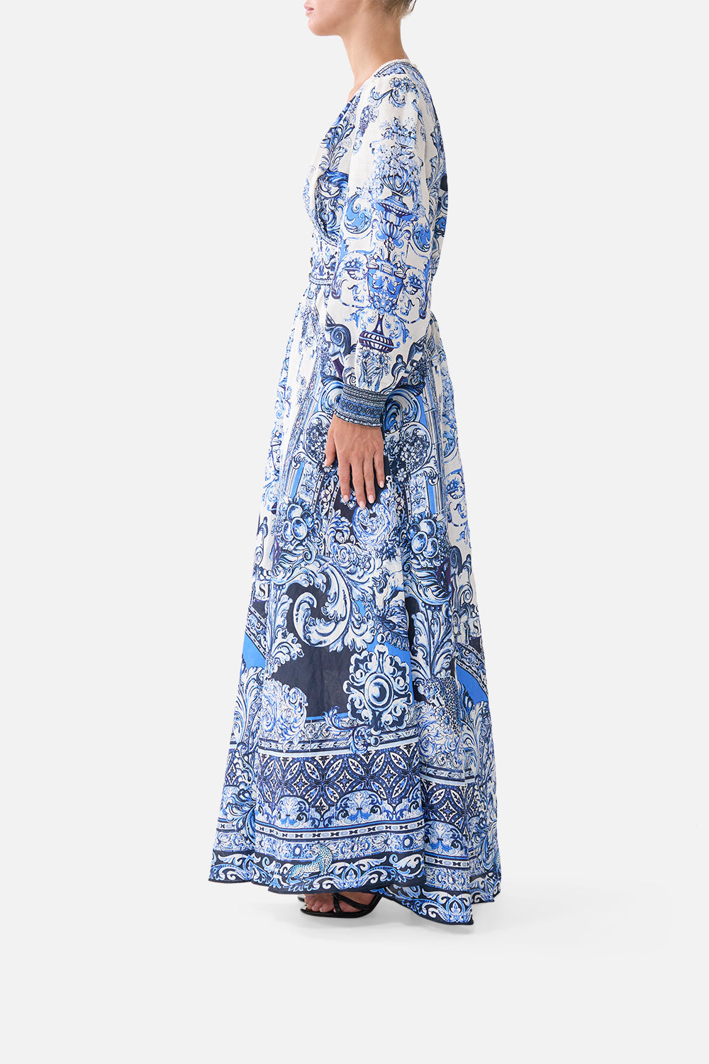 The CAMILLA LAYER WITH CENTRE BACK PANEL HOWDY GAUDI in our HOWDY GAUDI print.