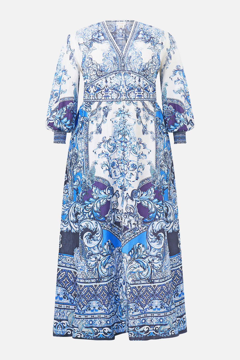 The CAMILLA LAYER WITH CENTRE BACK PANEL HOWDY GAUDI in our  print.