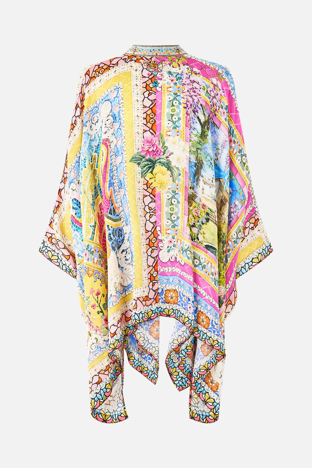 The CAMILLA DOUBLE BREASTED SOFT JACKET TAURUS RISING in our  print.