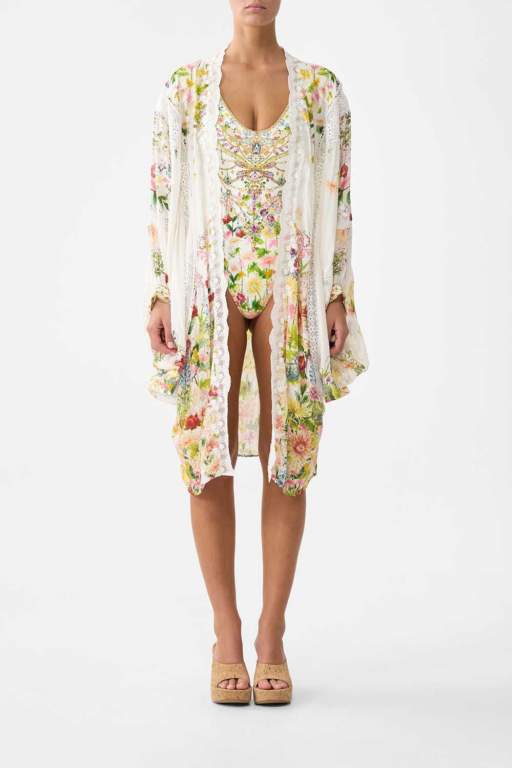 The CAMILLA CORSET WAIST MAXI SKIRT LIFE’S RICH TAPESTRY in our LIFE’S RICH TAPESTRY print.