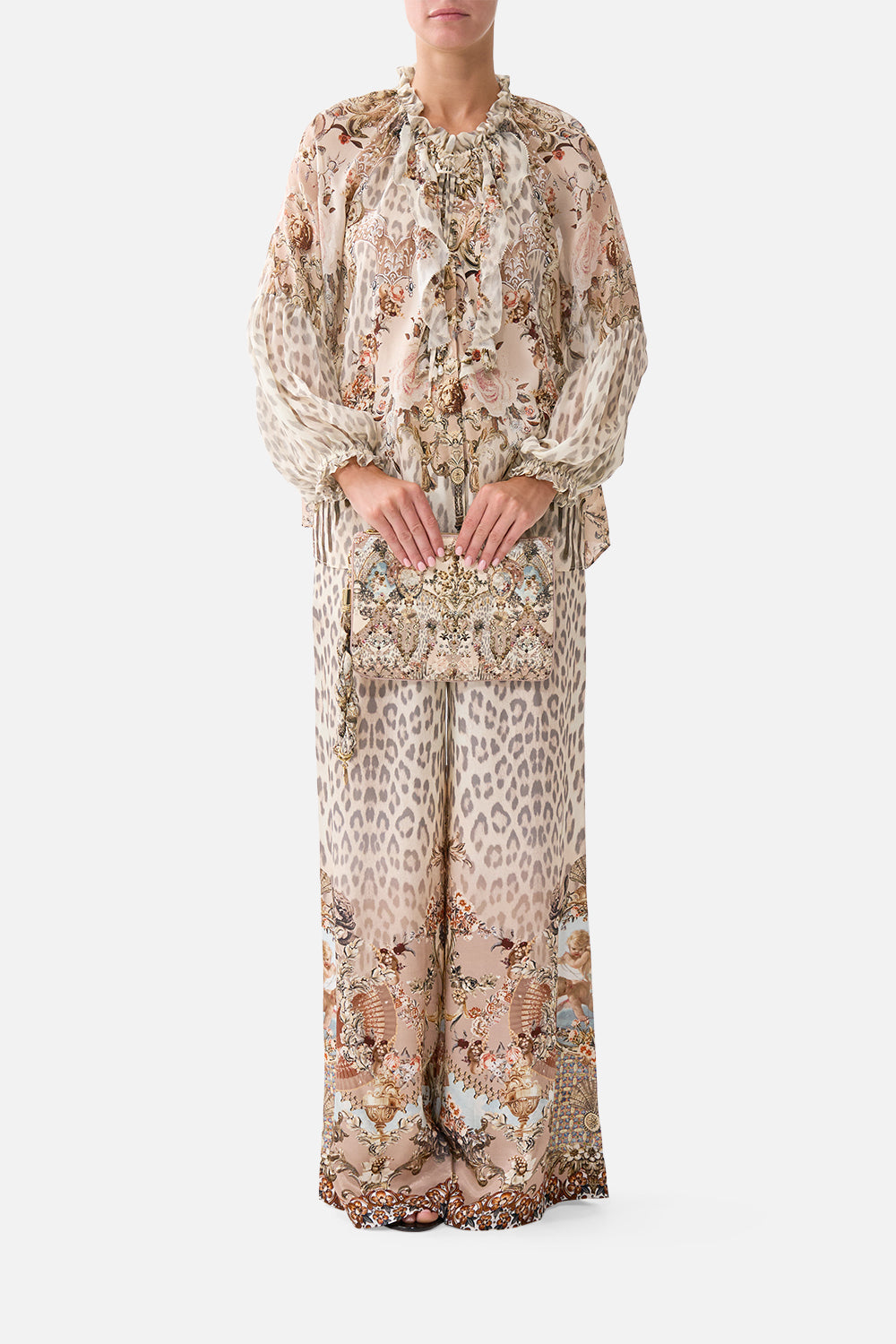 SCARF CLUTCH ARANJUEZ ANIMALIA