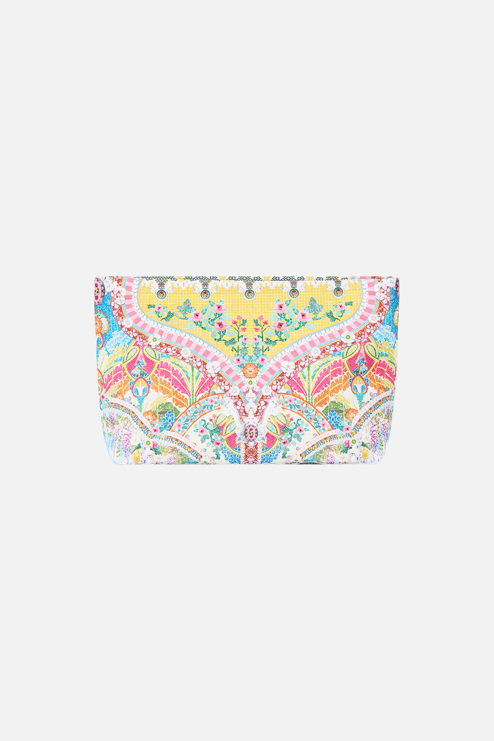 The CAMILLA SCARF CLUTCH VA VA VINTAGE in our  print.