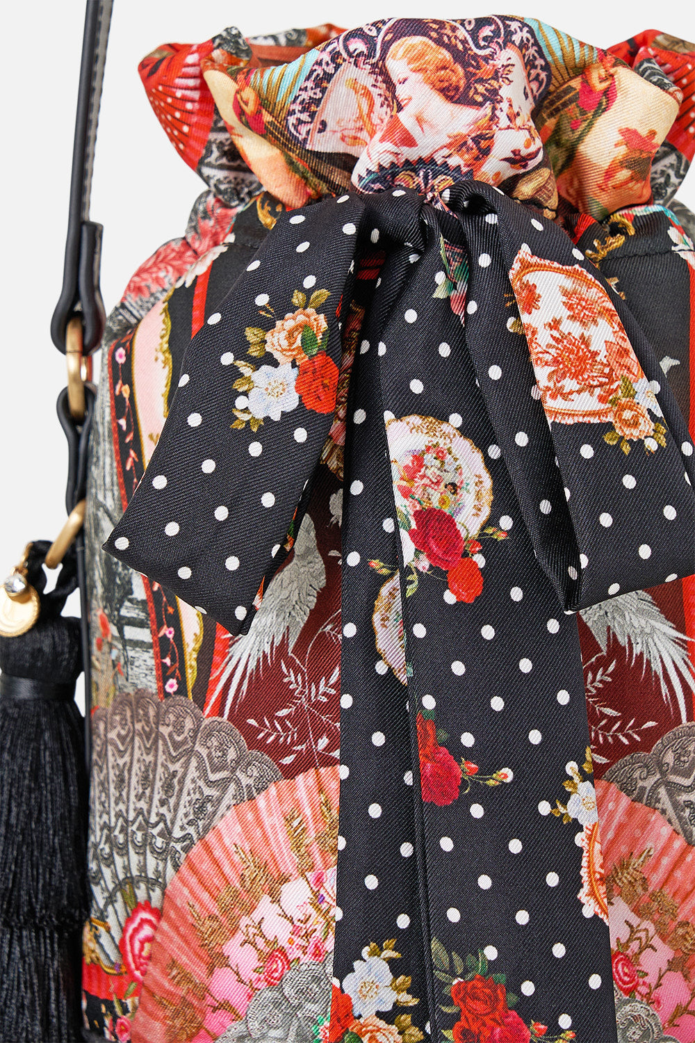 The CAMILLA DIAMOND NECK THICK STRAP ONE PIECE W RINGS MAGIC OF THE MERCADO in our  print.