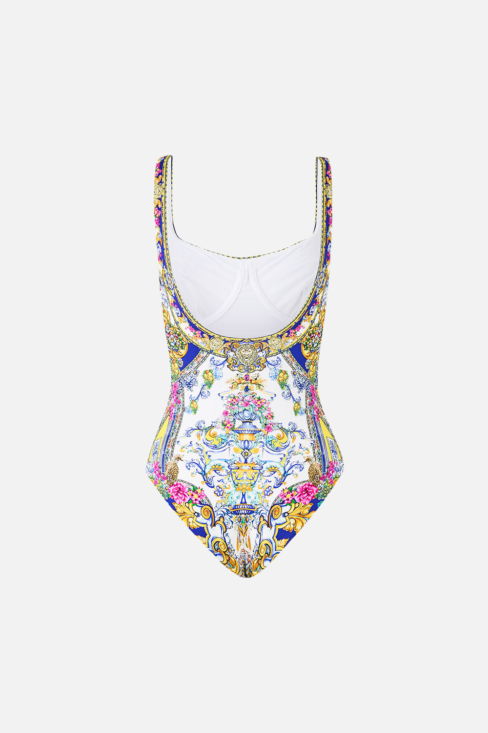 The CAMILLA JERSEY TANK DRESS CERAMIC PANORAMIC in our  print.