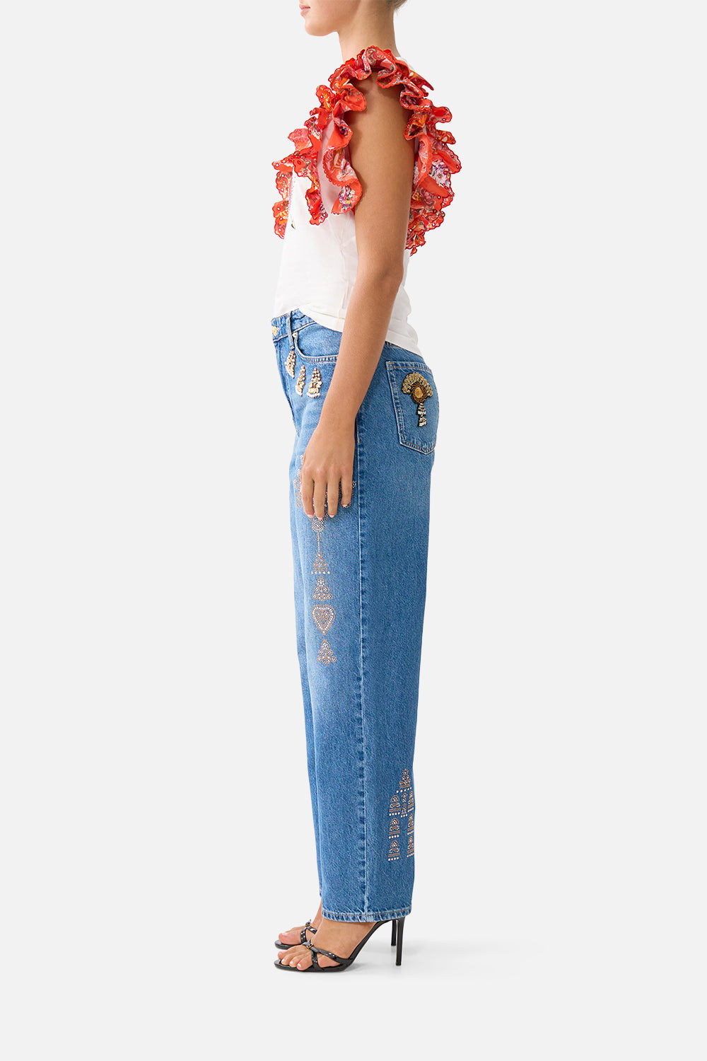 DOUBLE FRILL SLEEVE TEE OLÉ OLÉ