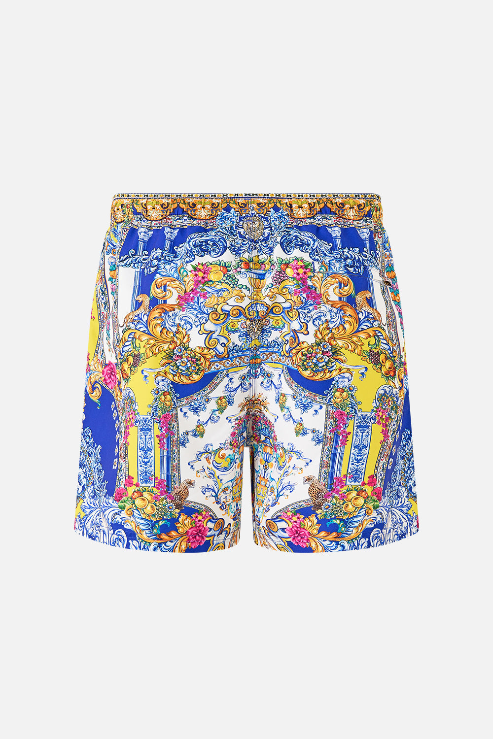 The CAMILLA STRAIGHT LEG JERSEY PANTS WITH SIDE PANELS BUTTERFLY BOHEMIA in our  print.