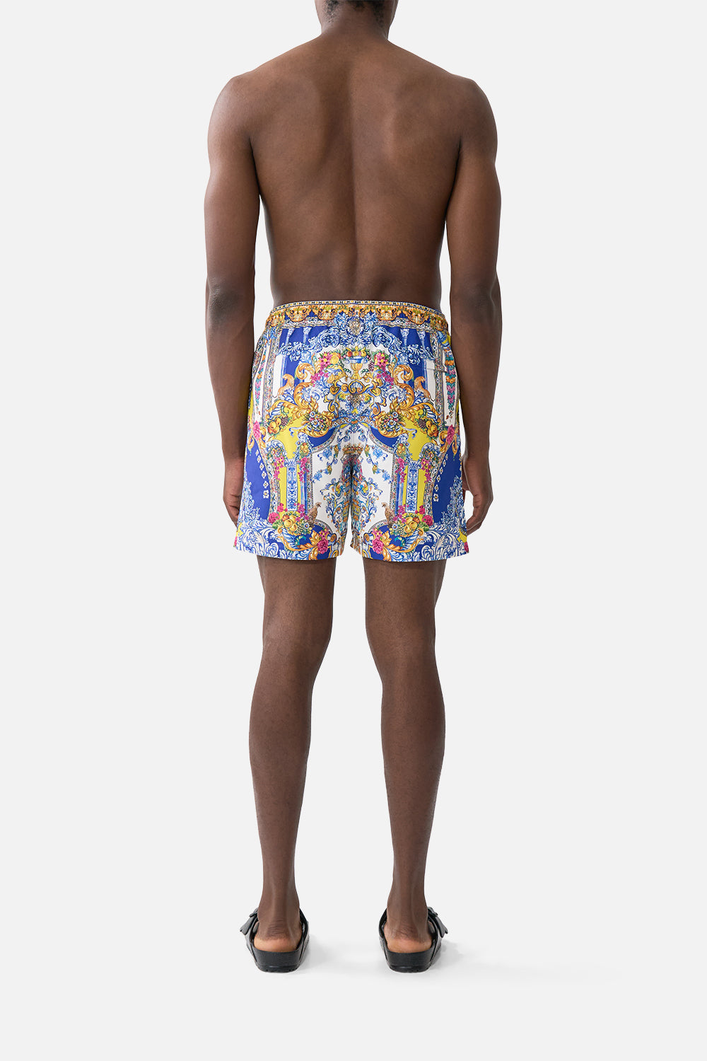 The CAMILLA ROUND NECK KAFTAN LEOTIGRA LAND in our  print.