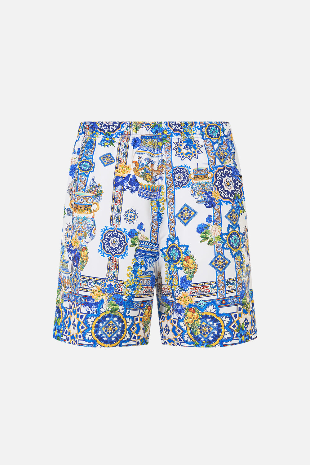 The CAMILLA V NECK FLARED JUMPSUIT ESPAÑA NIRVANA in our  print.