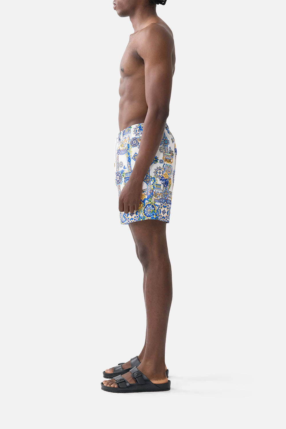 The CAMILLA V NECK FLARED JUMPSUIT ESPAÑA NIRVANA in our  print.