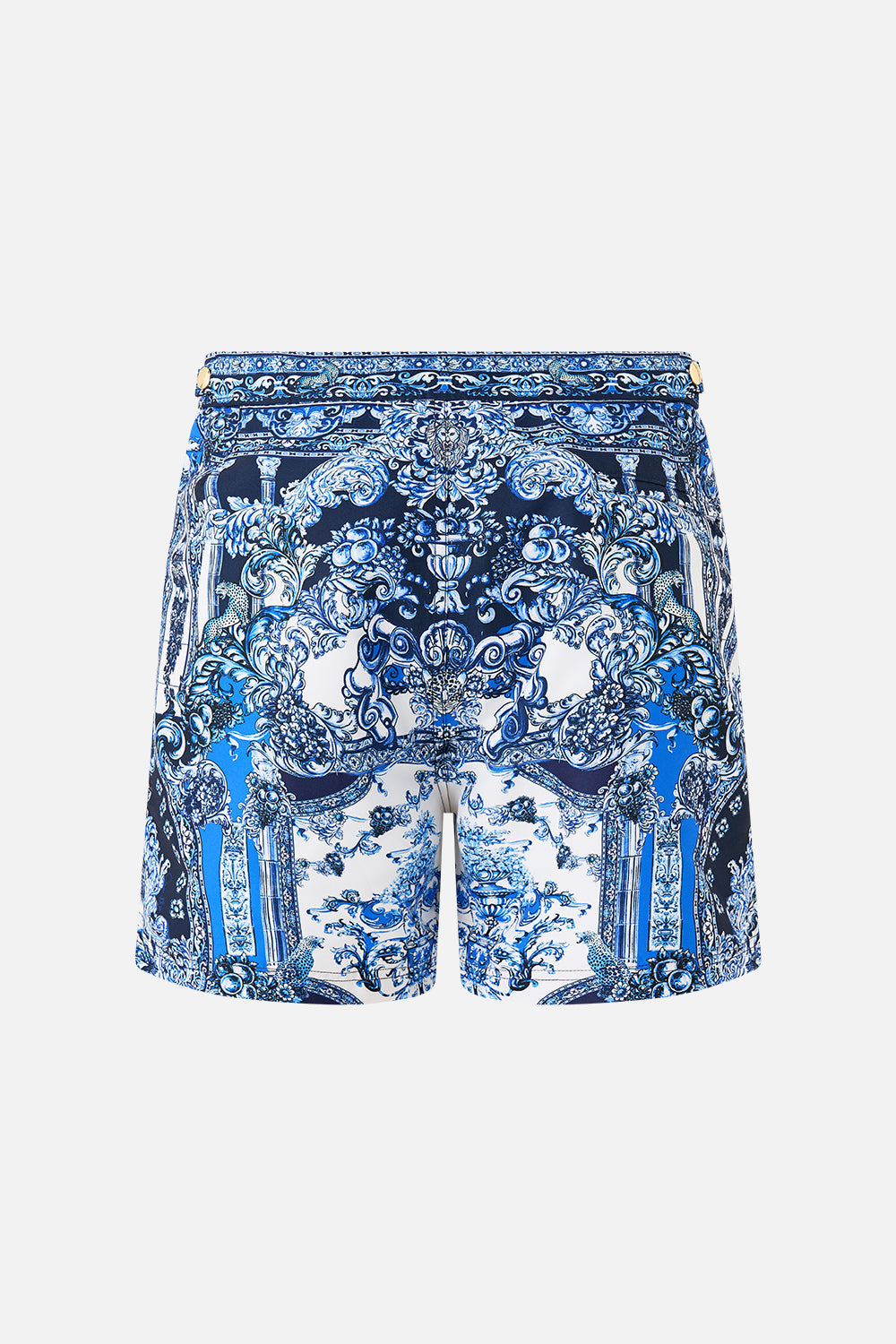 The CAMILLA SCARF BELT WIDE LEG PANT DANDELION SKIES in our  print.