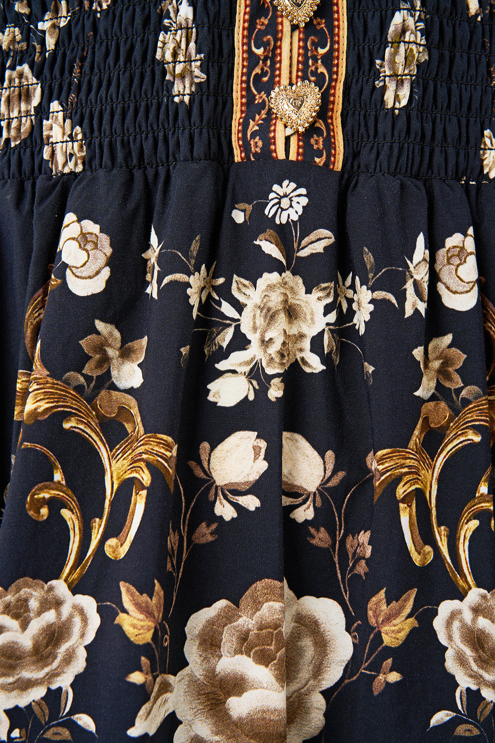 TIERED DRESS WITH NECK FRILL FLAMENCO FOLKLORE