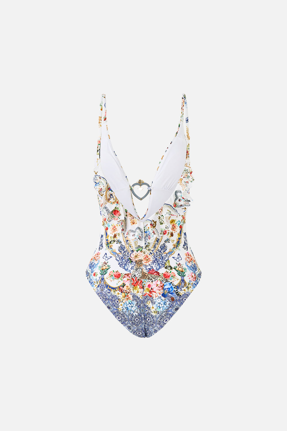 The CAMILLA WING COLLAR KAFTAN WANDERLUST EMPIRE in our  print.