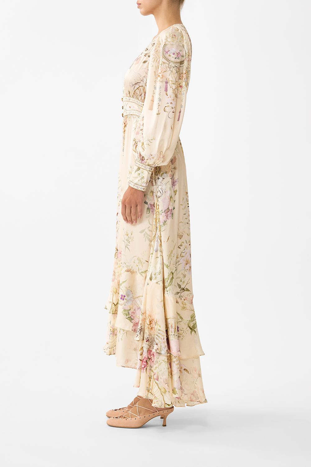 The CAMILLA MULTI WEAR LONG SARONG DIAL UP THE TILES in our  print.
