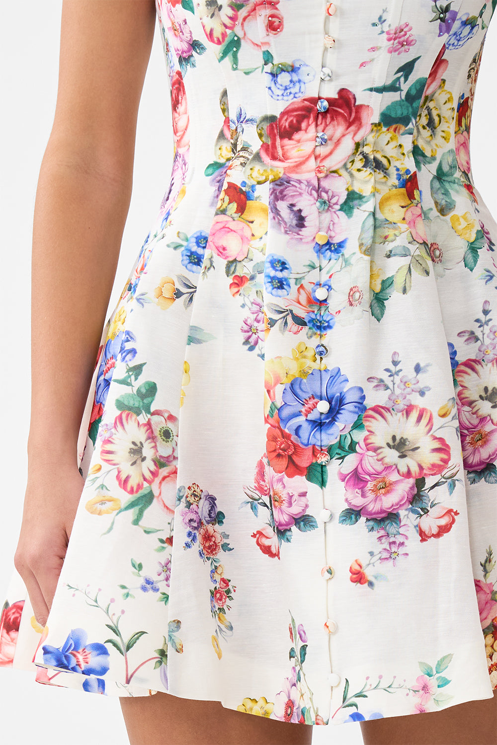 The CAMILLA FLARED MAXI SKIRT WITH GODETS ART FOR THE ARTISANS in our  print.