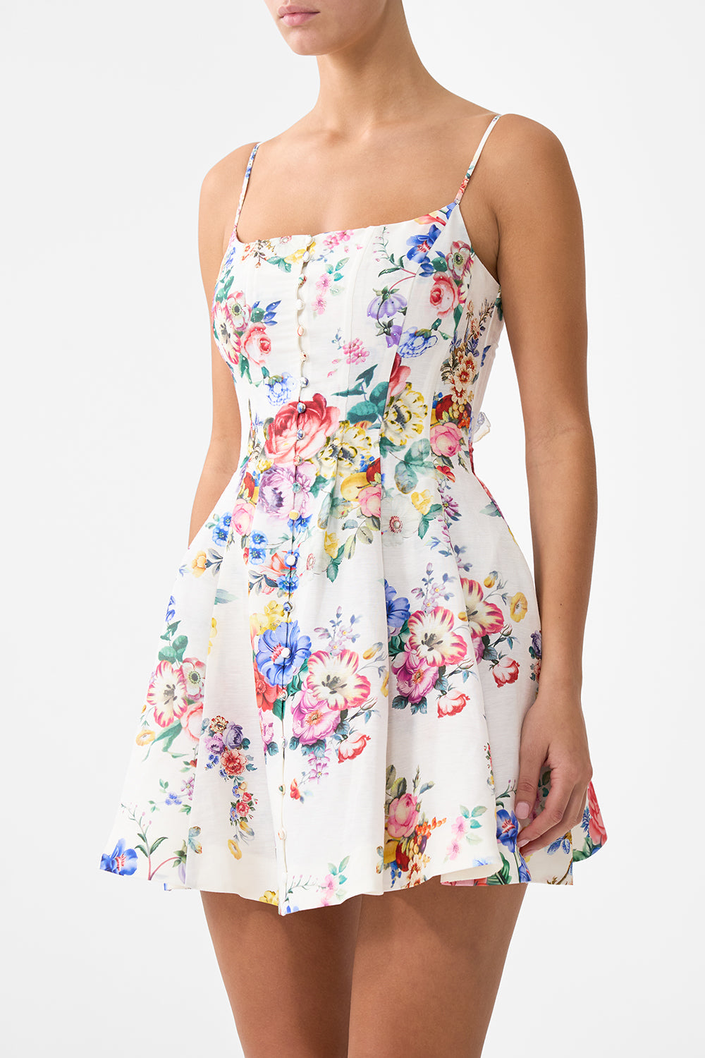 The CAMILLA FLARED MAXI SKIRT WITH GODETS ART FOR THE ARTISANS in our ART FOR THE ARTISANS print.