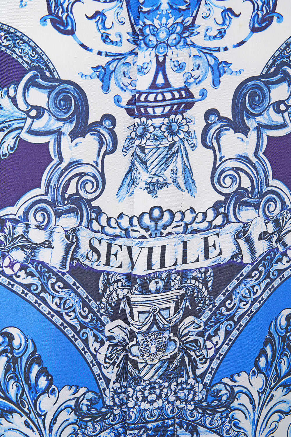 The CAMILLA SAVAGE BEAUTY STUD EARRINGS GOLD in our  print.