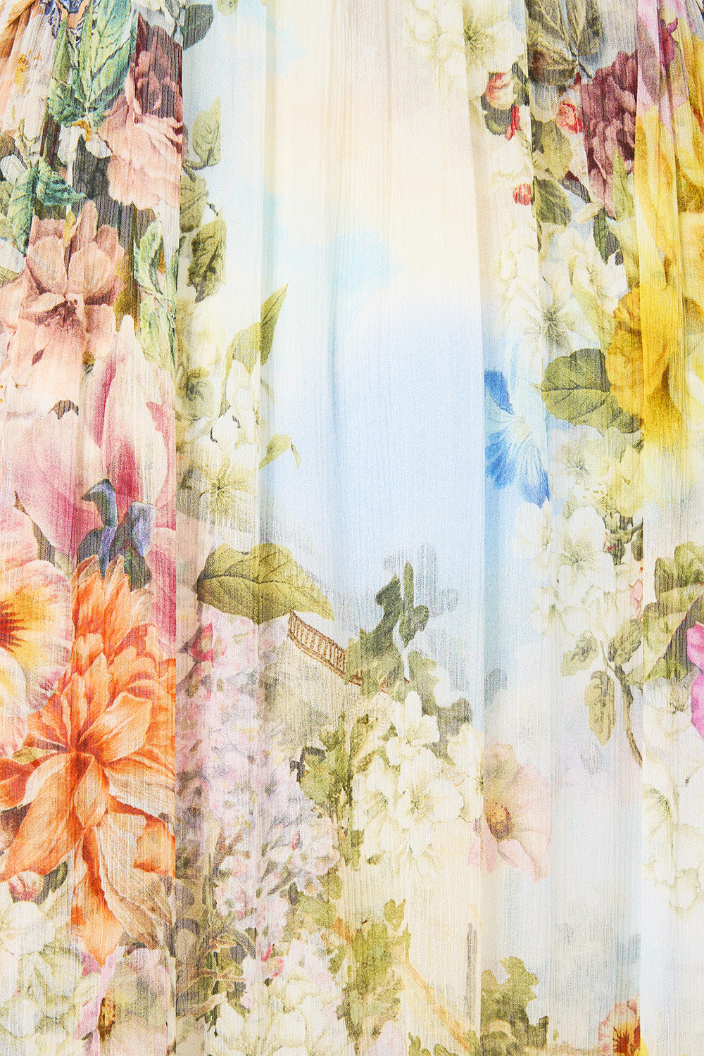 The CAMILLA WAISTCOAT WITH BUTTON FRONT FLAMENCO FOLKLORE in our  print.