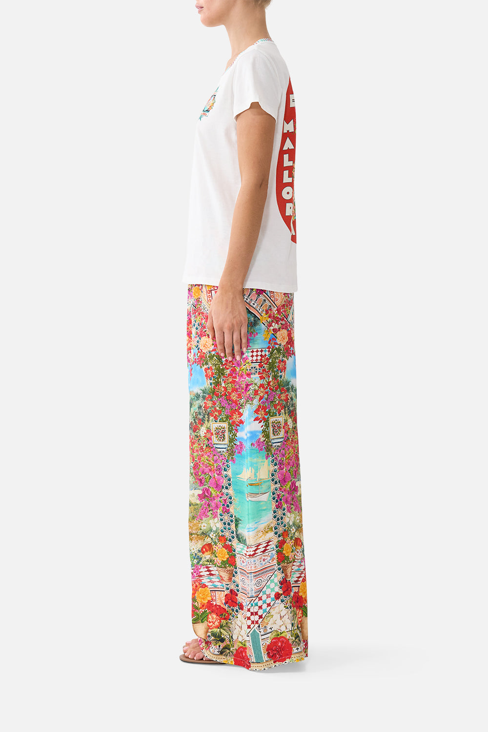 The CAMILLA KIDS GATHERED A LINE MIDI SKIRT TORERO LIBERTINE in our TORERO LIBERTINE print.