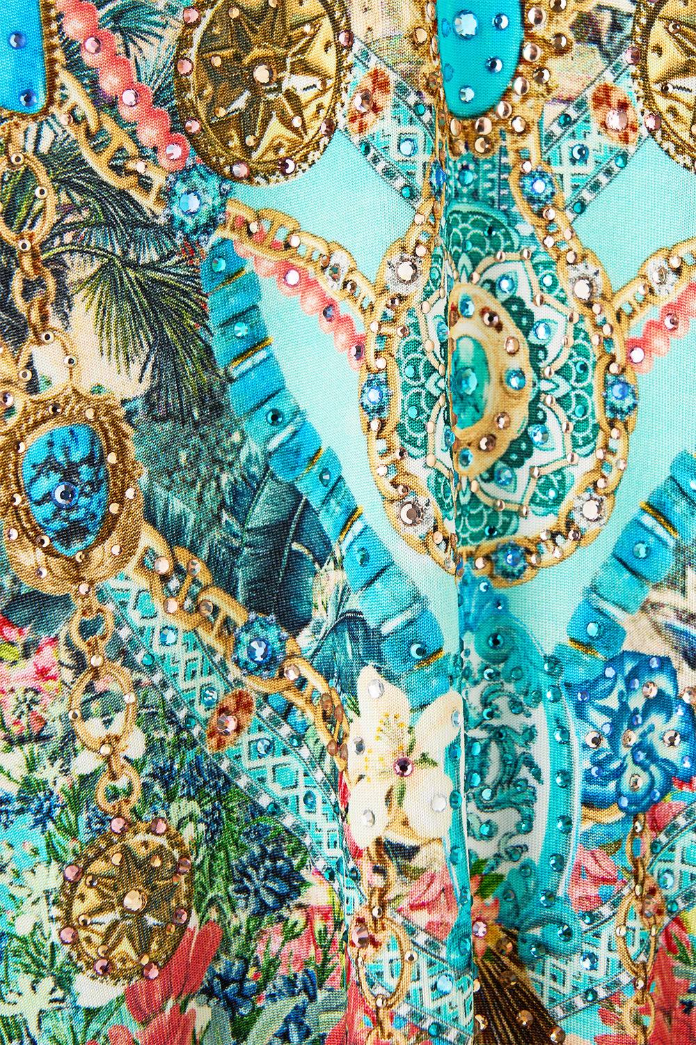 The CAMILLA BAT SLEEVE DRESS SEVILLIAN STYLE in our  print.