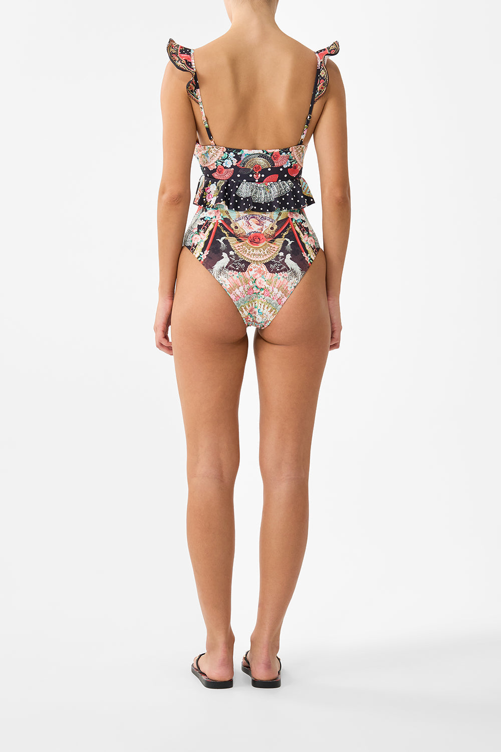 The CAMILLA DOUBLE BREASTED SUIT JACKET SEVILLE SWEETHEART in our  print.