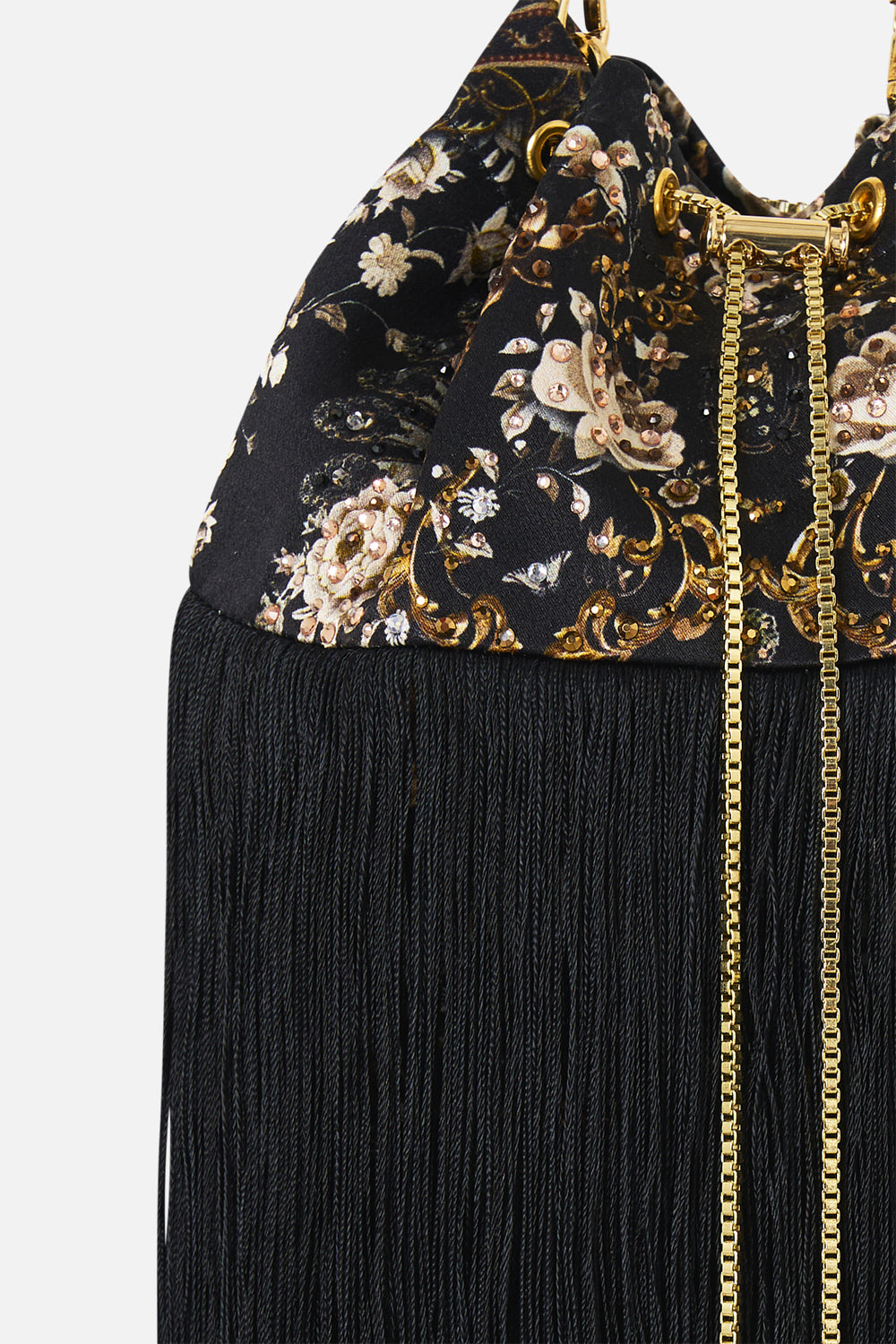 The CAMILLA LONG SARONG WITH TIE WAIST AND FRILL EDGE THE POTTERY PARLOUR in our THE POTTERY PARLOUR print.