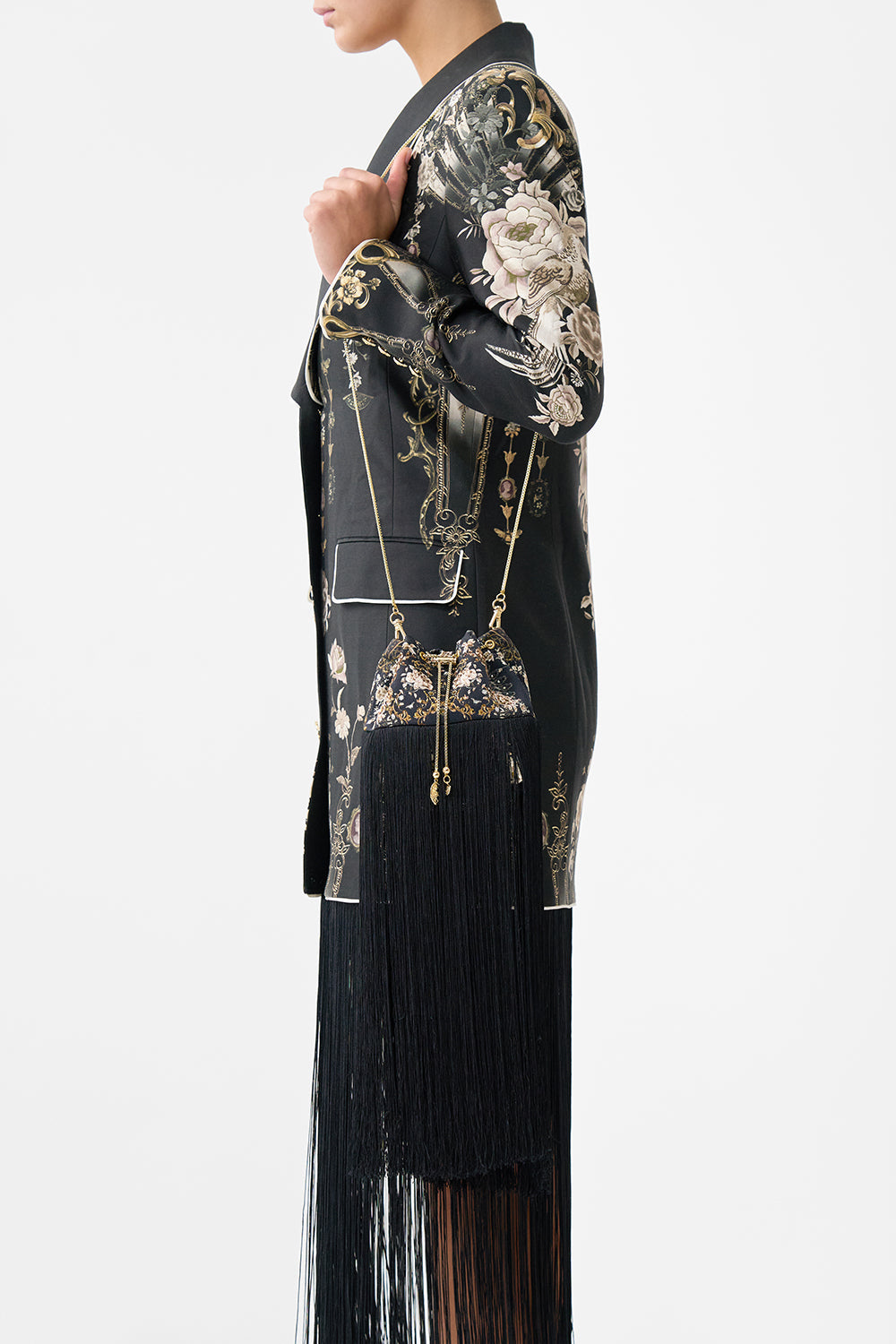 The CAMILLA JERSEY TURTLENECK ARANJUEZ ANIMALIA in our  print.