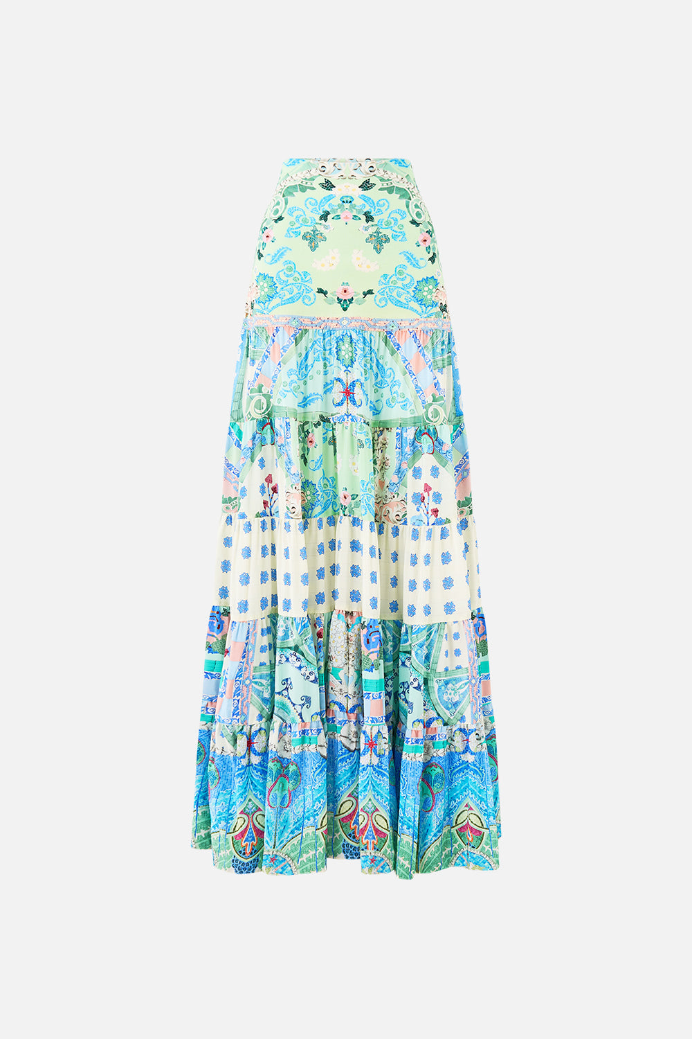 The CAMILLA UNDERWIRE MOULDED CUP ONE PIECE MAGIC OF THE MERCADO in our  print.