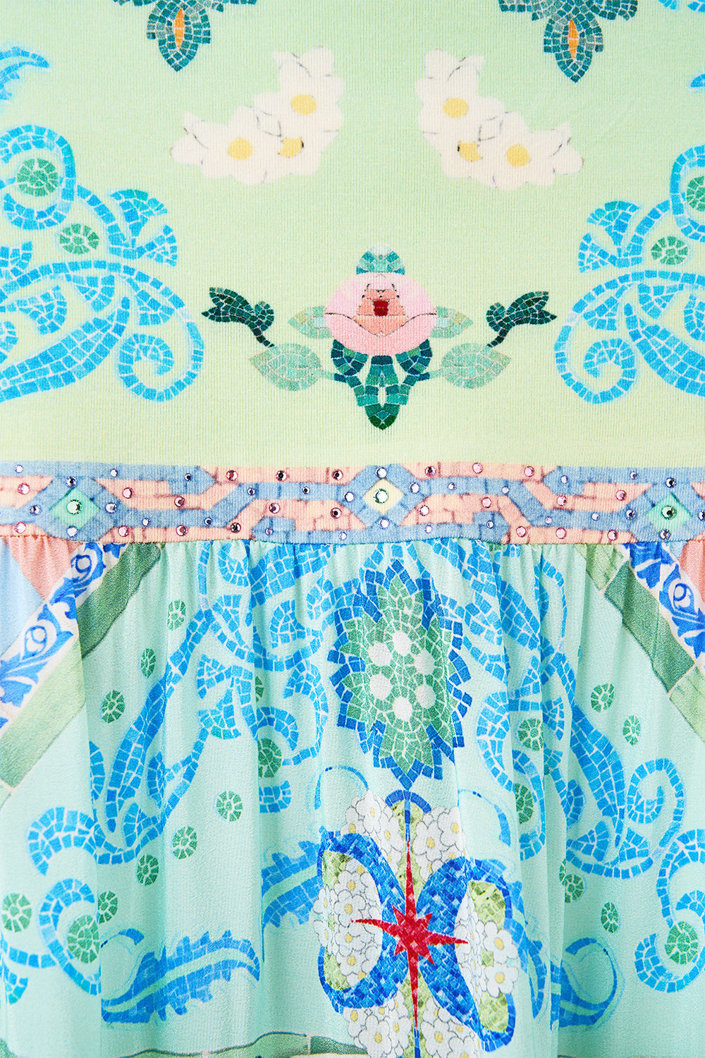 The CAMILLA UNDERWIRE MOULDED CUP ONE PIECE MAGIC OF THE MERCADO in our  print.