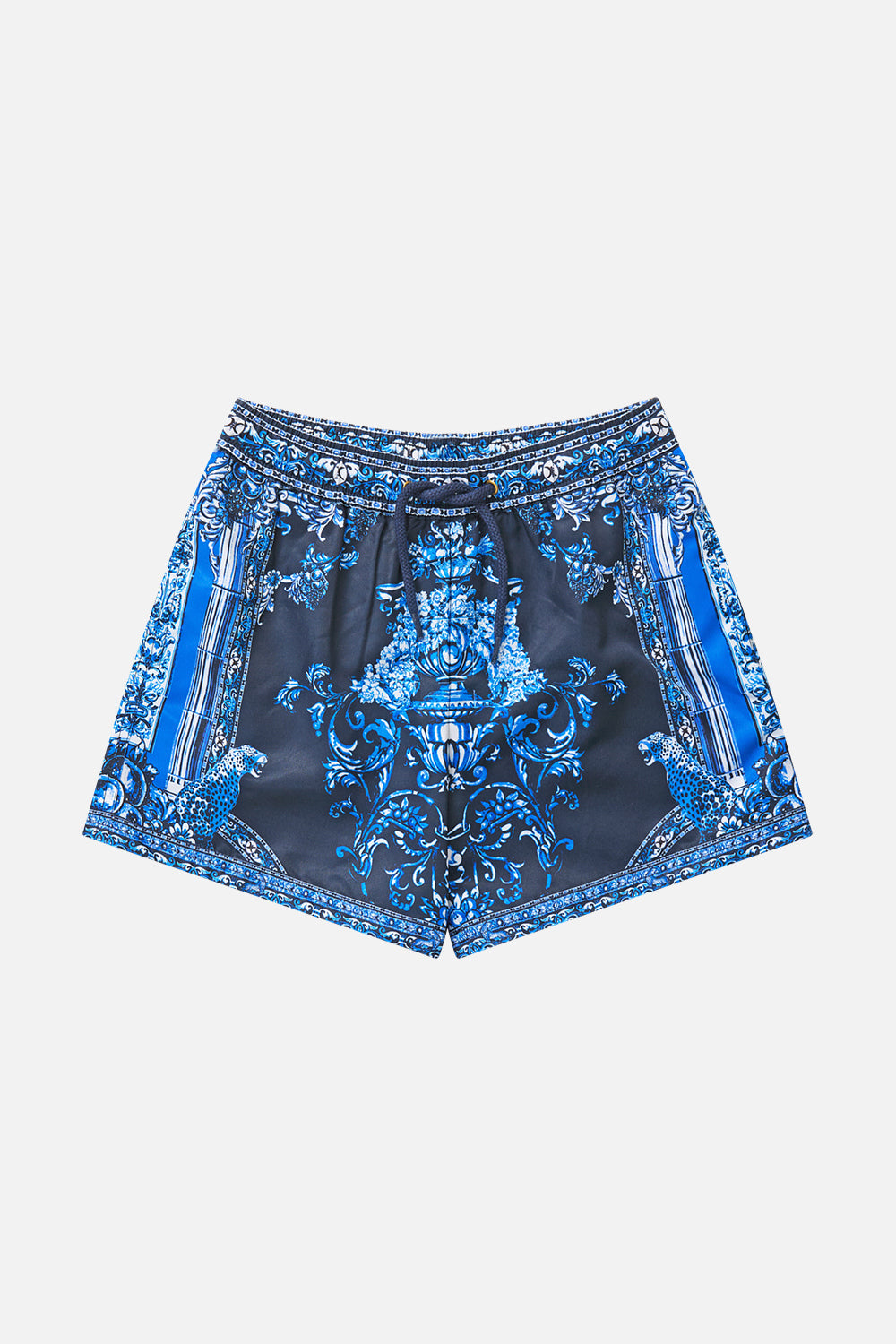 The CAMILLA DIAMOND NECK THICK STRAP ONE PIECE W RINGS MAGIC OF THE MERCADO in our  print.