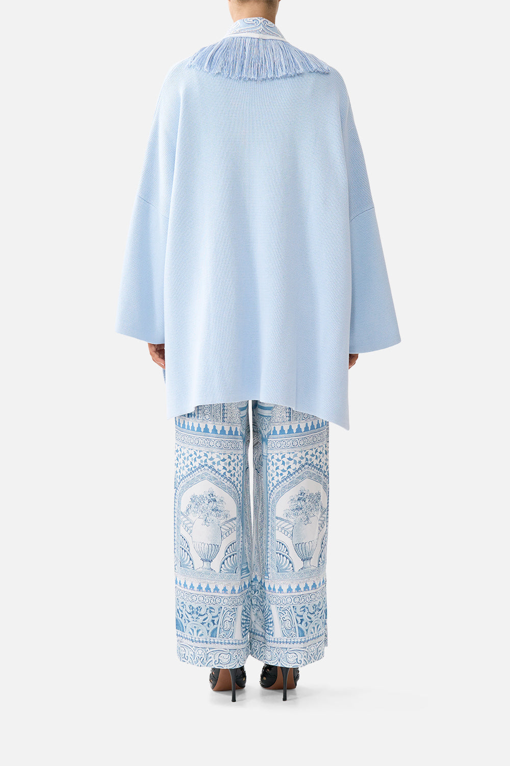 The CAMILLA CORSET DRESS WITH LONG FLARED SKIRT SEVILLE SWEETHEART in our  print.